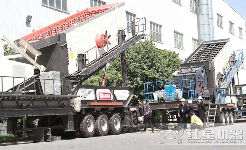 車載移動磕石機(jī)，現(xiàn)貨提供，搭配多樣