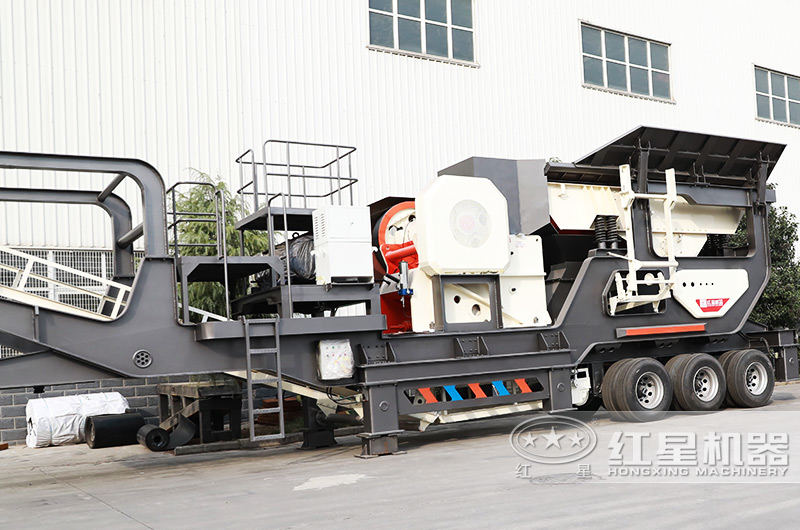 鄂破移動破碎機(jī)破碎比大，進(jìn)料粒度≤500mm