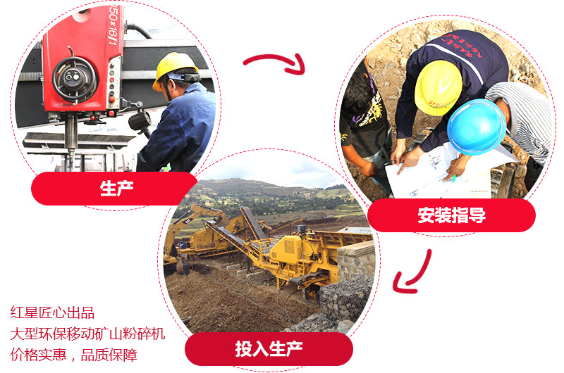 紅星大型環(huán)保礦山移動粉碎機(jī)價格實(shí)惠 
