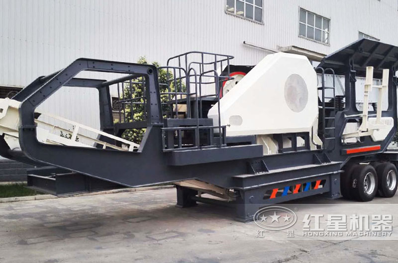輪胎式車載鄂破機(jī)，時(shí)產(chǎn)50噸現(xiàn)貨